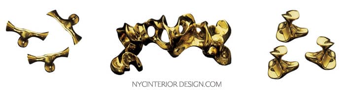 brass hardware designed by Gaudi