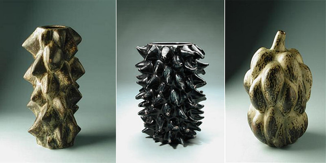 midcentury ceramic vases