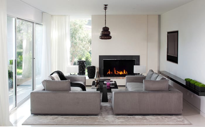 contemporary fireplace 