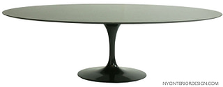 high gloss black lacquer dining table